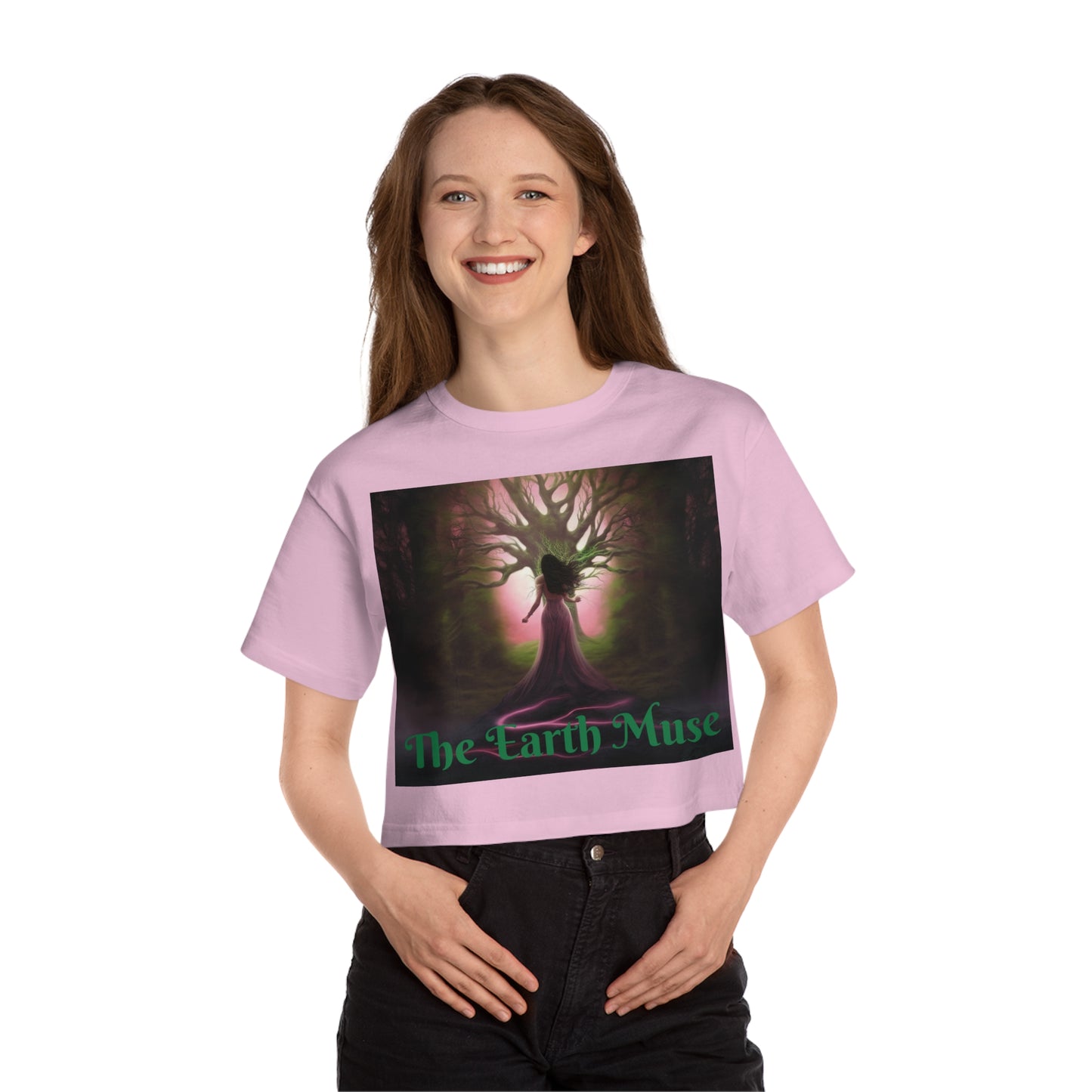 The Earth Muse Champion Women's Heritage Cropped T-Shirt