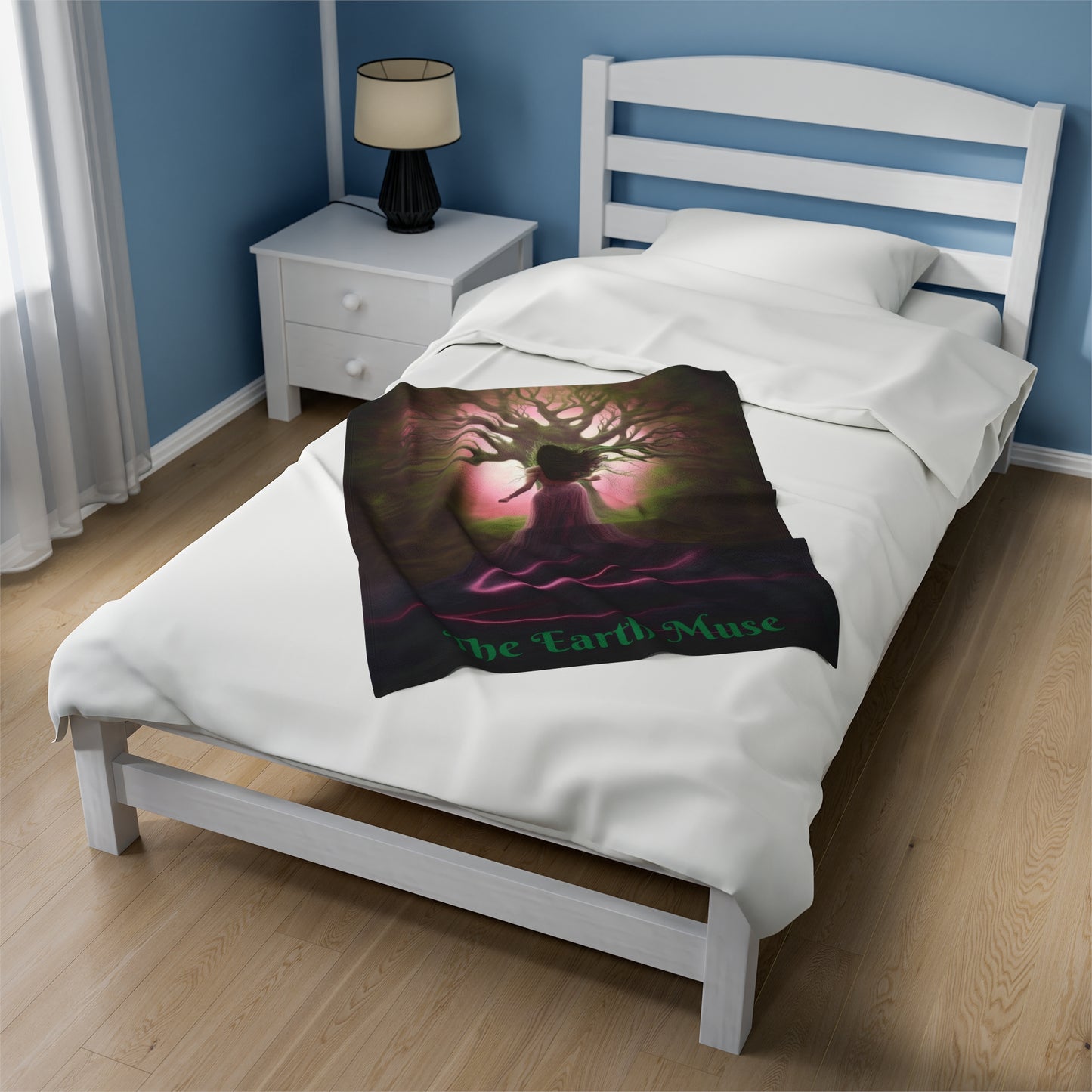 The Earth Muse Velveteen Plush Blanket