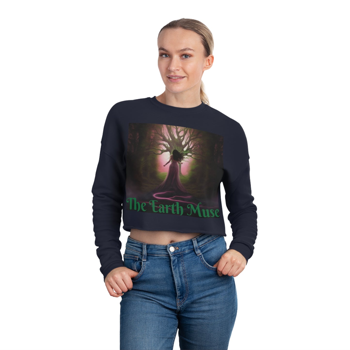 The Earth Muse Women's Cropped Sweatshirt