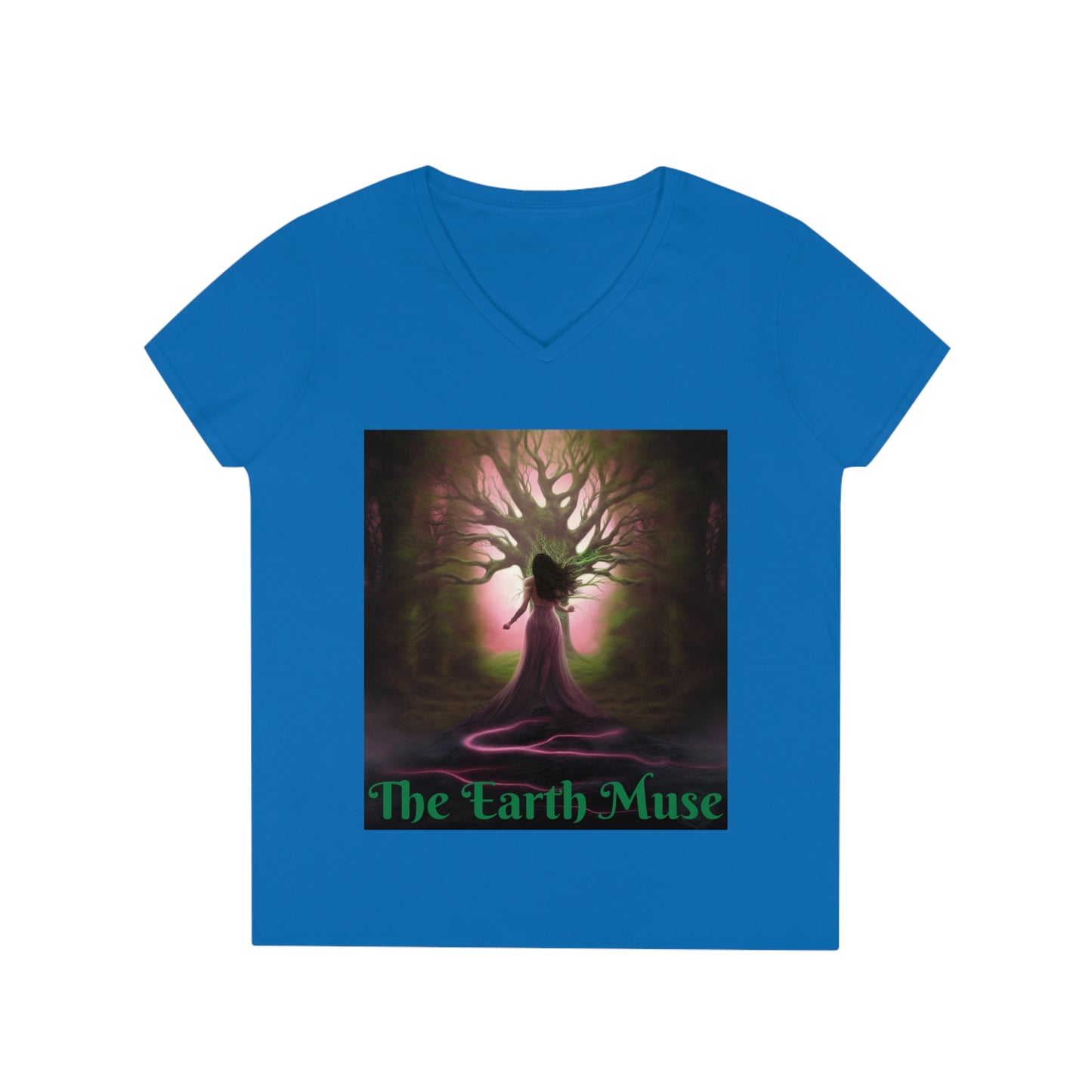 The Earth Muse Ladies' V-Neck T-Shirt