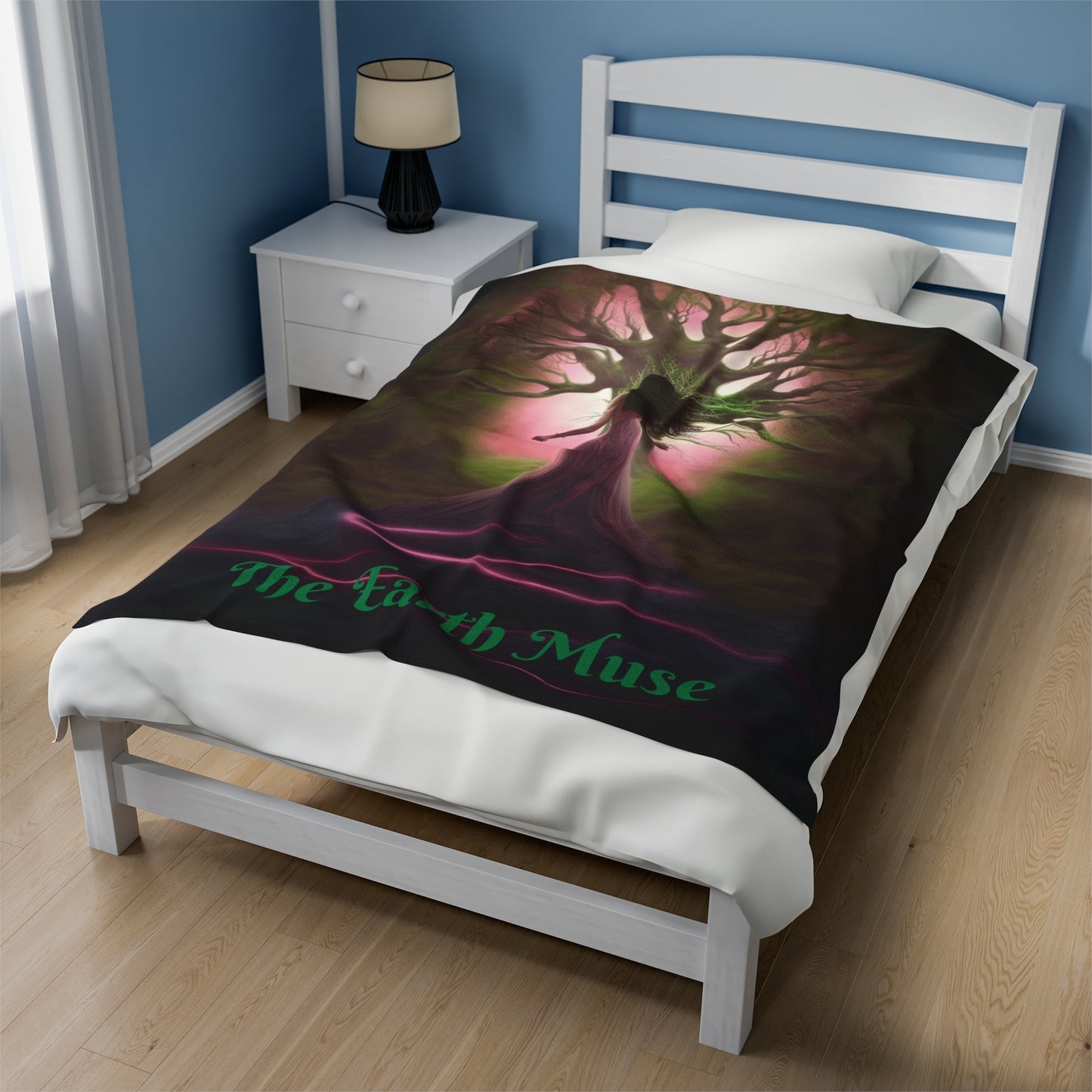 The Earth Muse Velveteen Plush Blanket