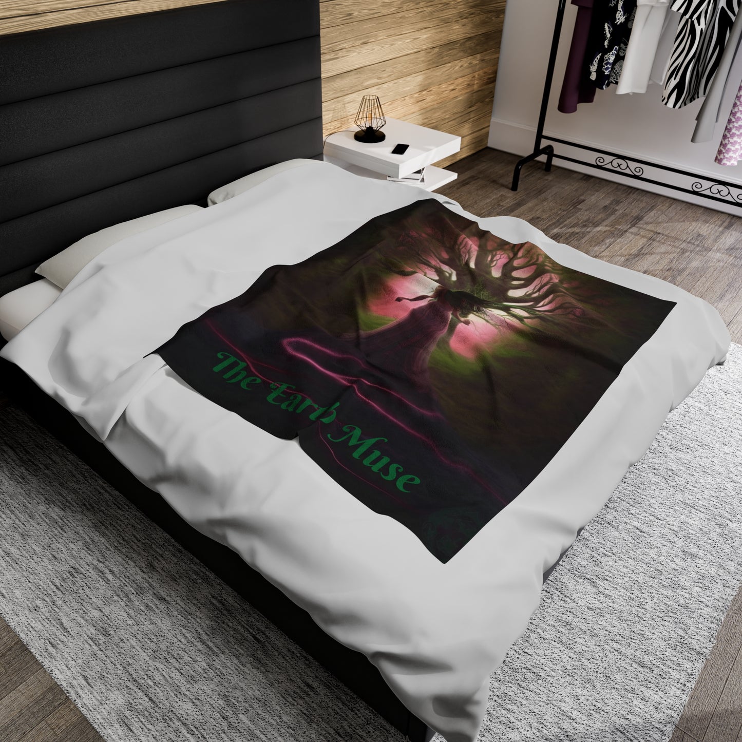 The Earth Muse Velveteen Plush Blanket