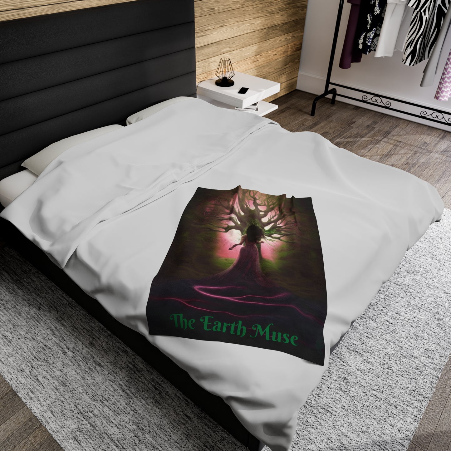 The Earth Muse Velveteen Plush Blanket