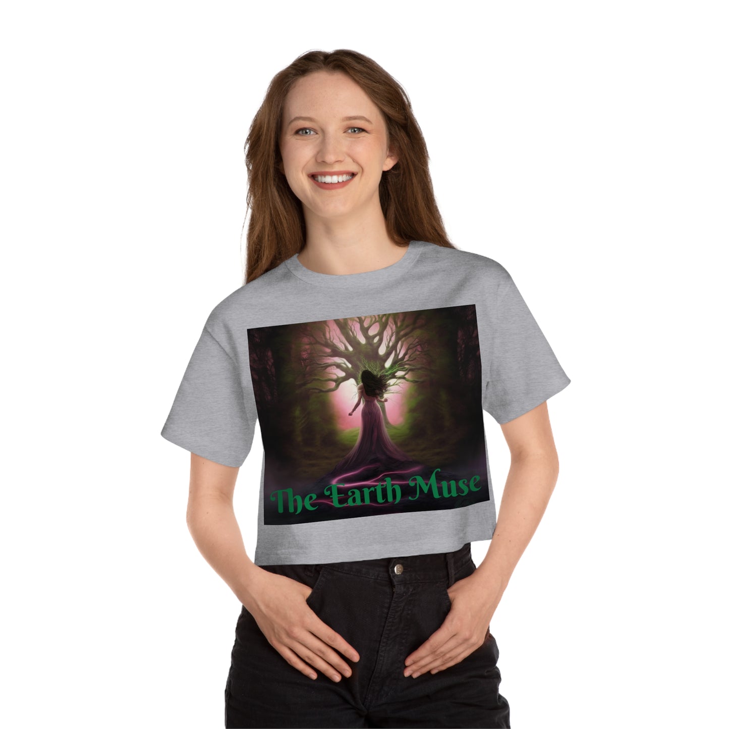 The Earth Muse Champion Women's Heritage Cropped T-Shirt
