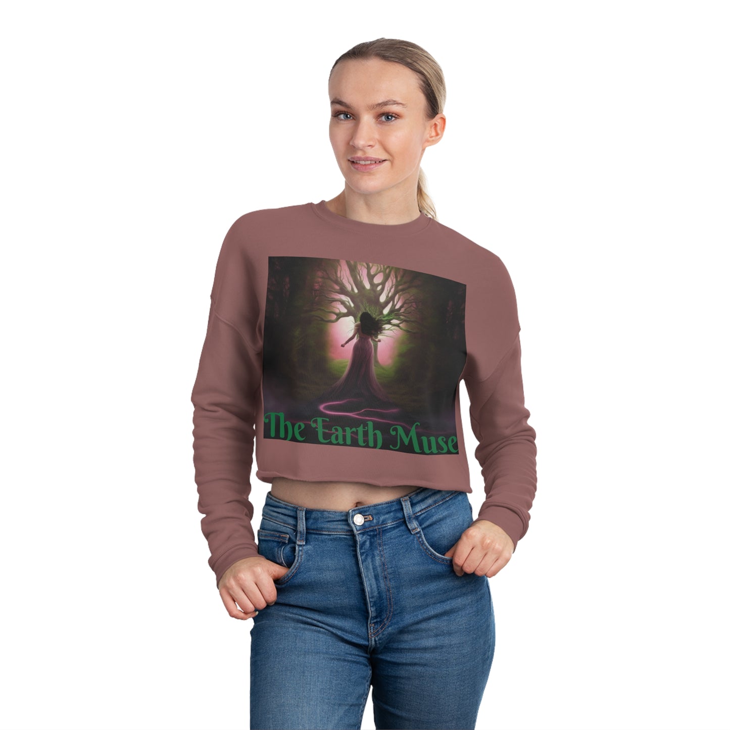 The Earth Muse Women's Cropped Sweatshirt