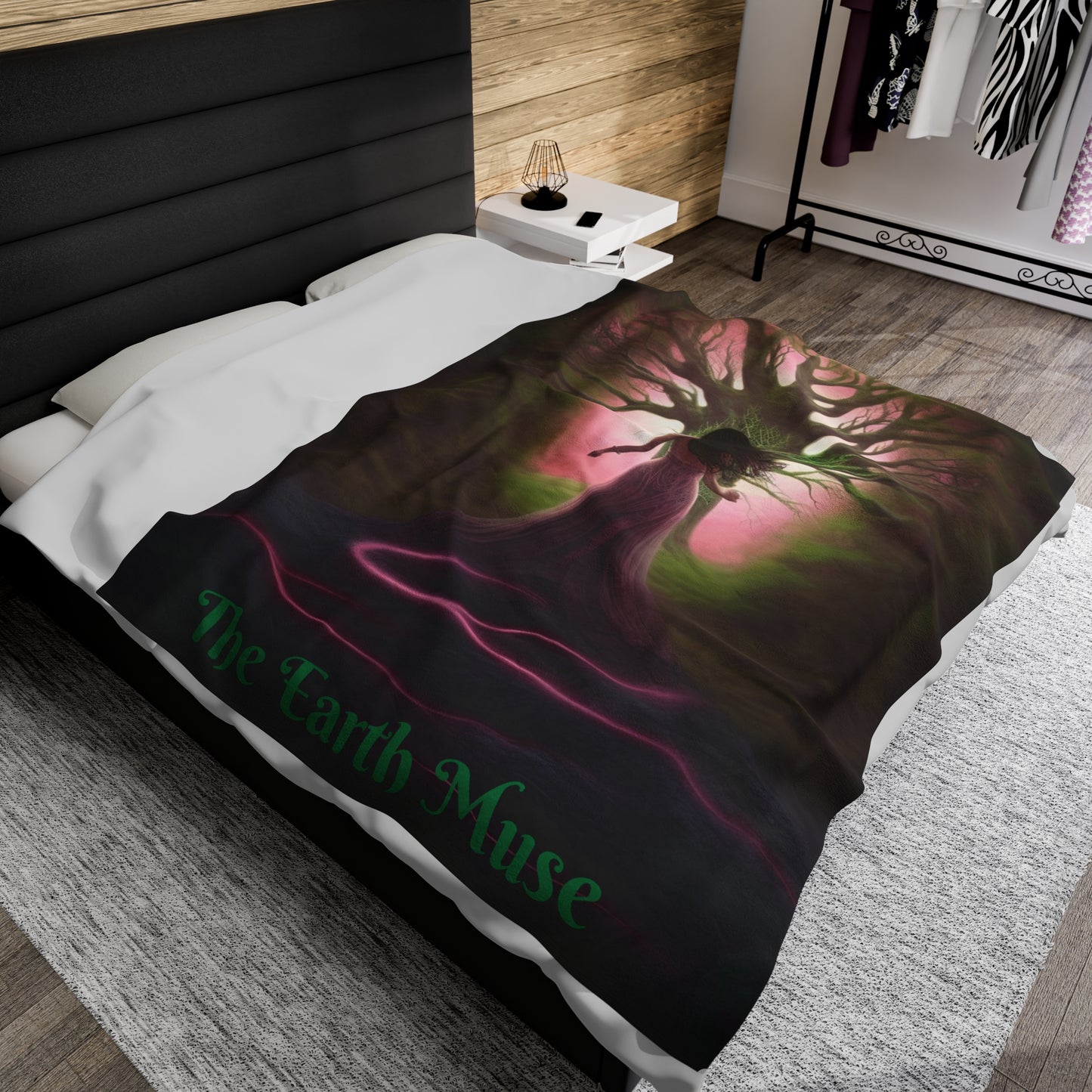 The Earth Muse Velveteen Plush Blanket