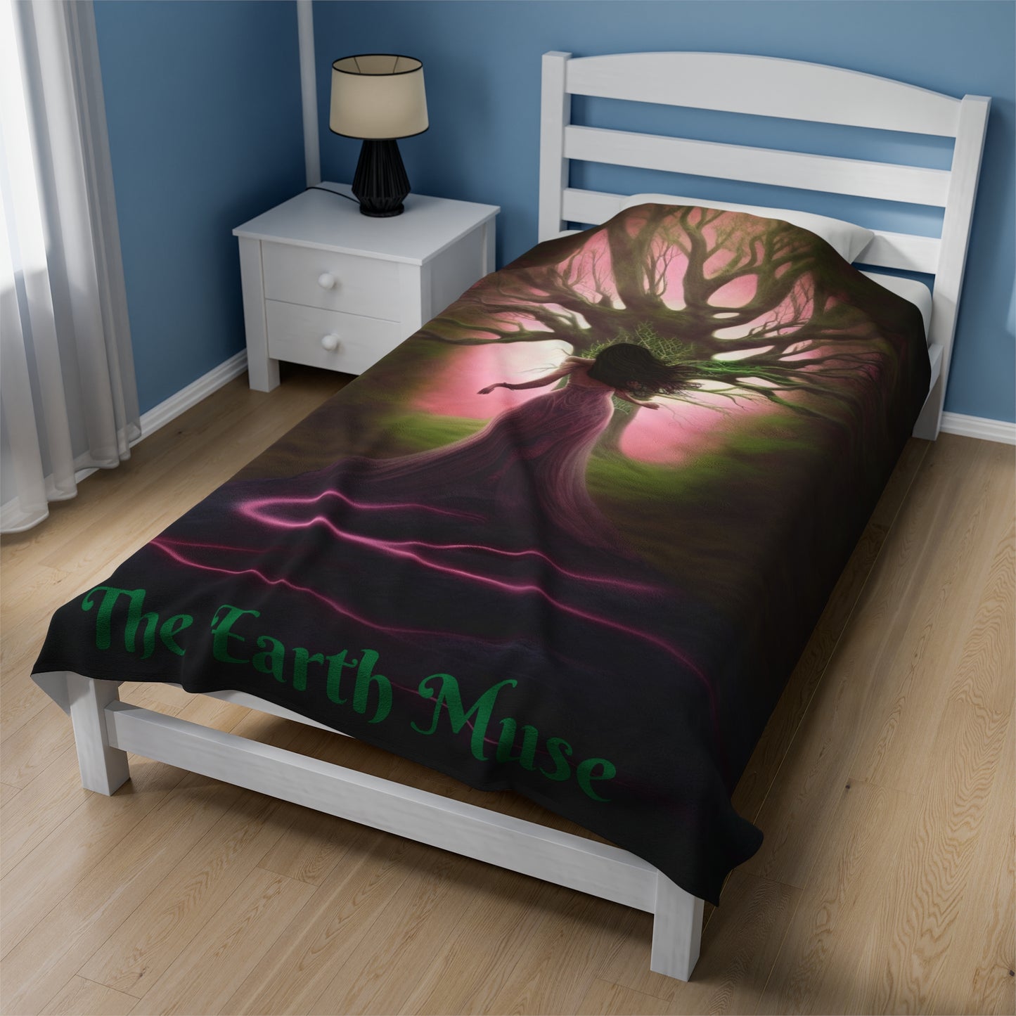The Earth Muse Velveteen Plush Blanket