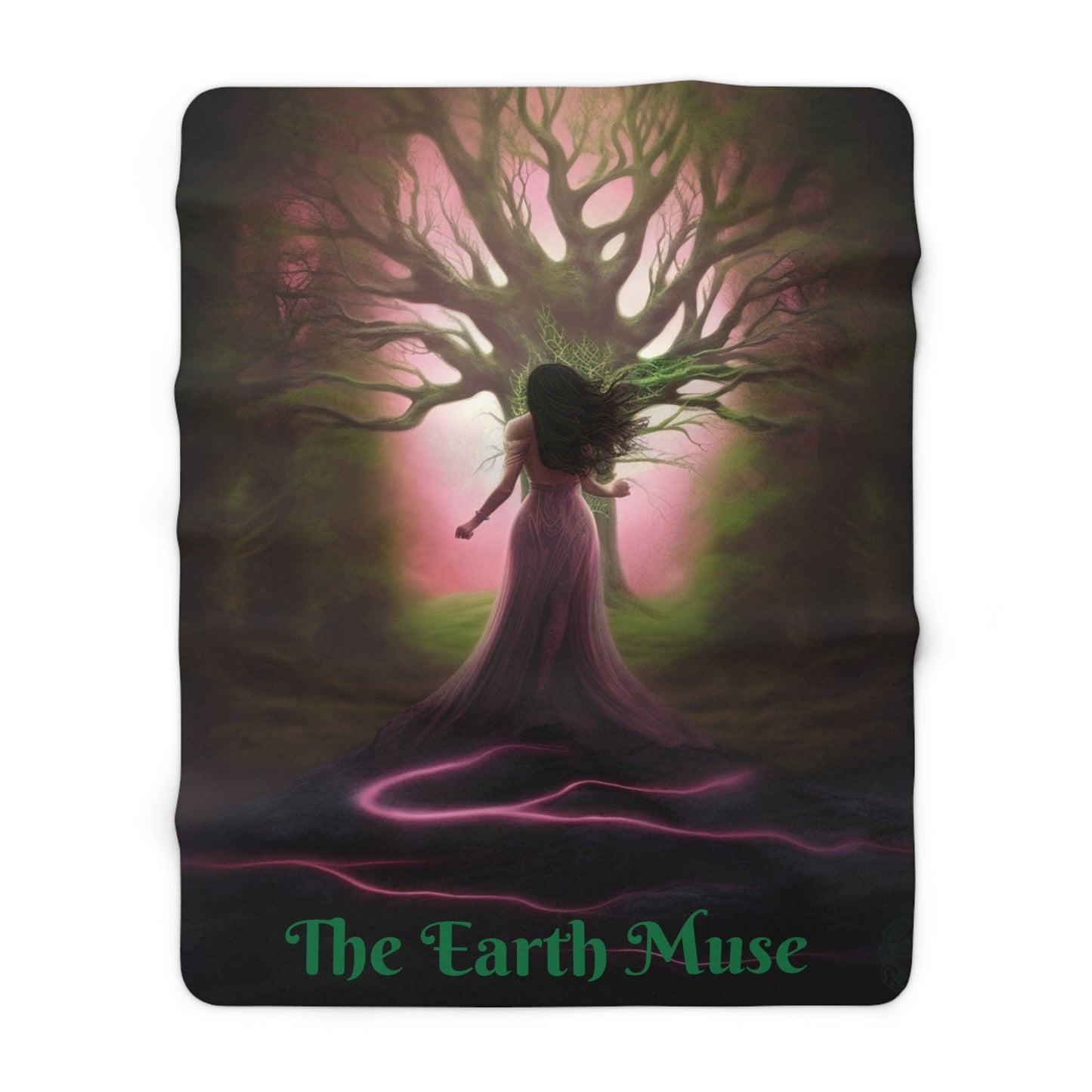The Earth Muse Sherpa Fleece Blanket