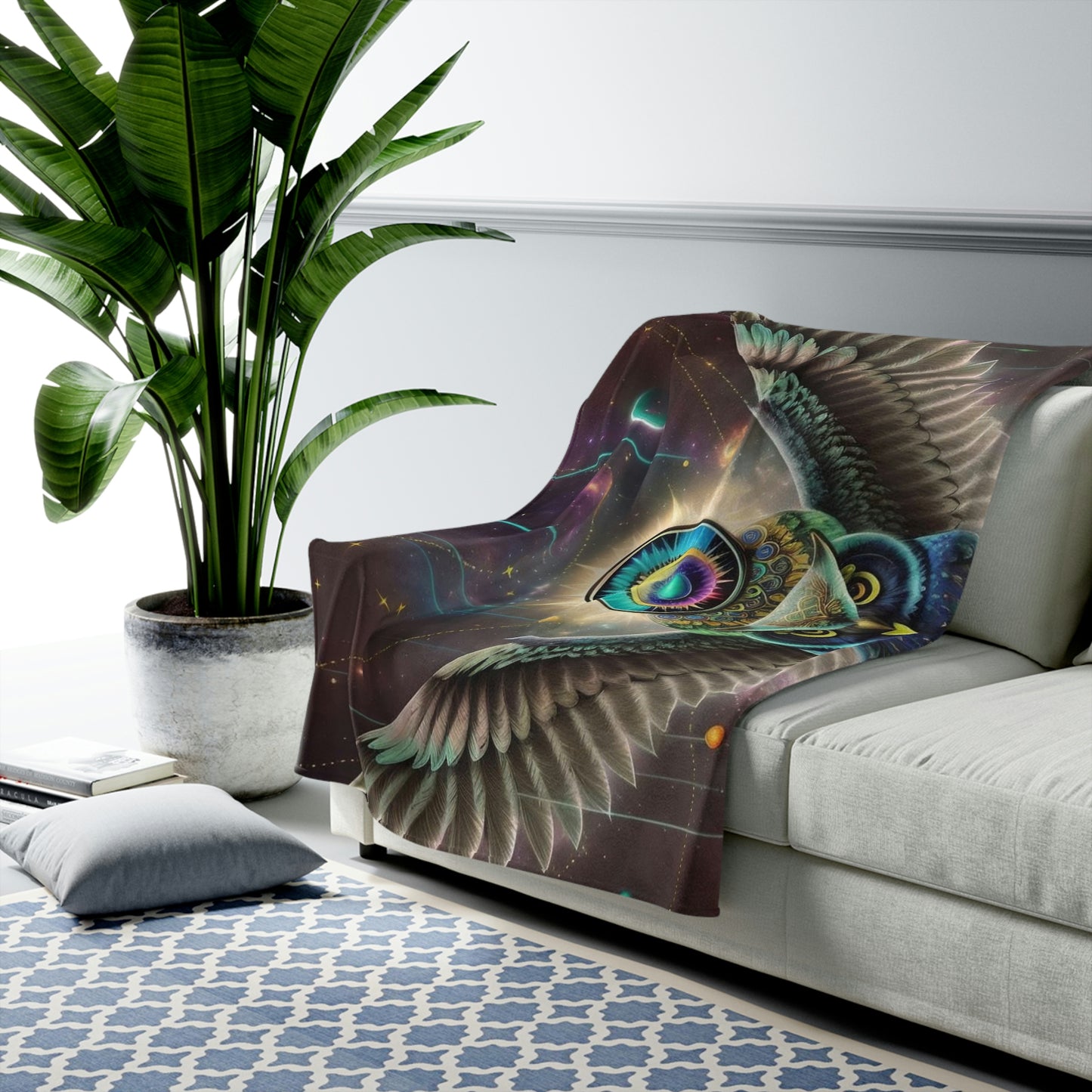 Psychedelic Owl Blanket