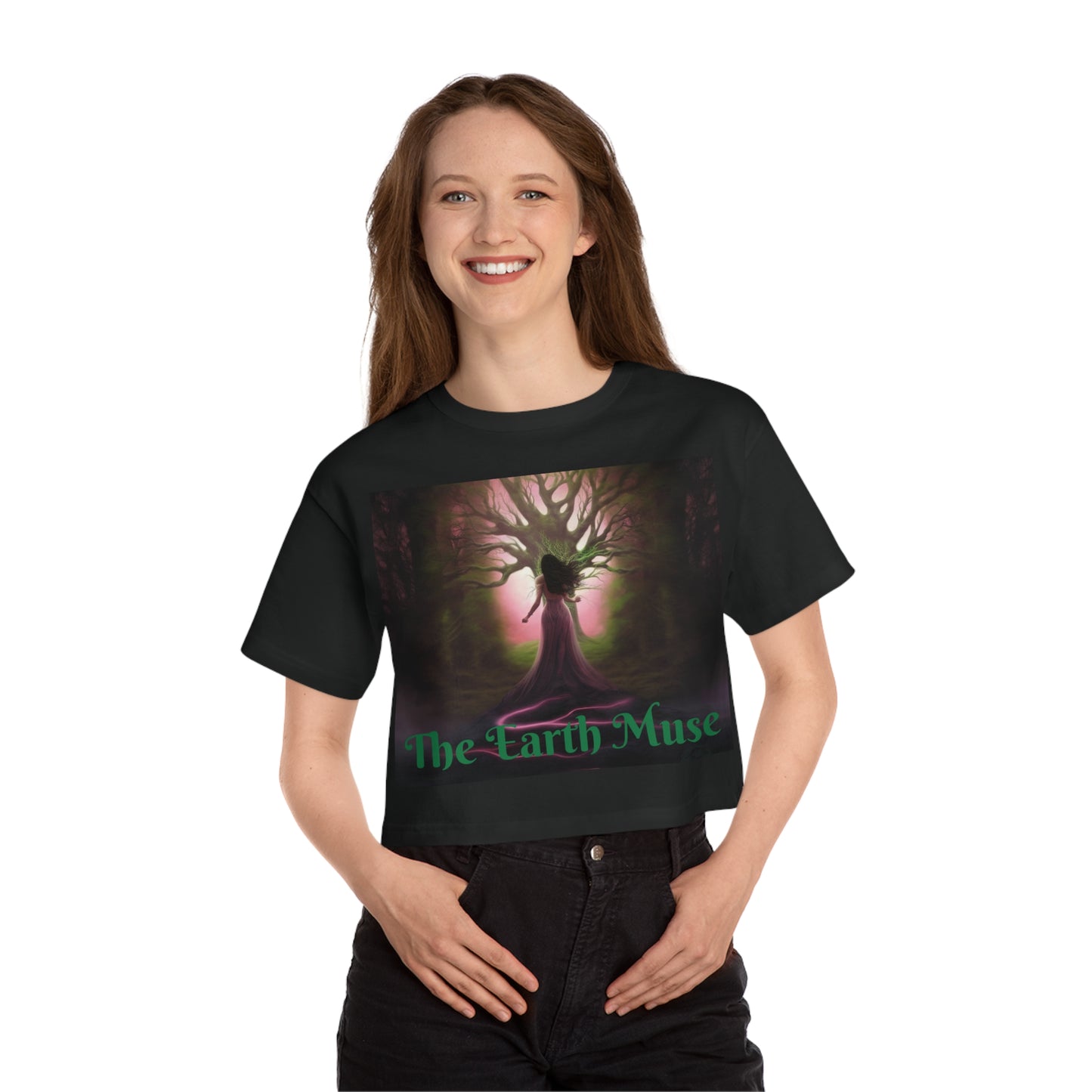 The Earth Muse Champion Women's Heritage Cropped T-Shirt