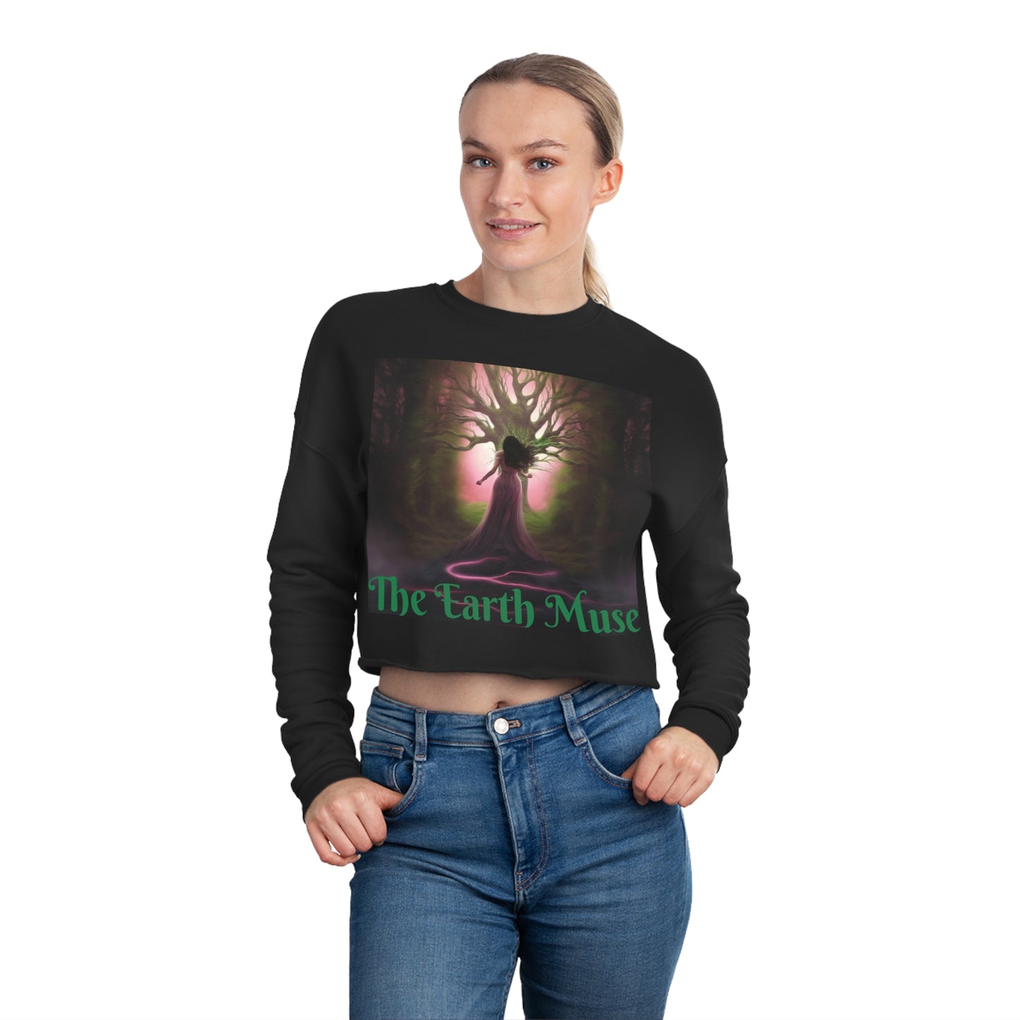 The Earth Muse Women's Cropped Sweatshirt