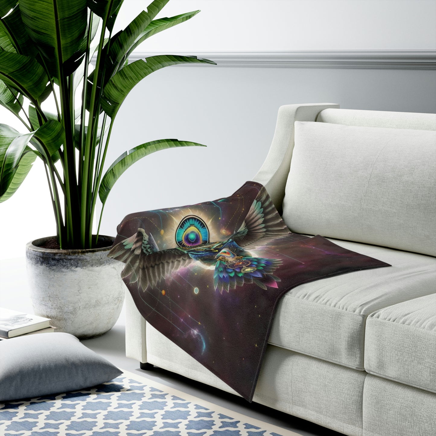 Psychedelic Owl Blanket